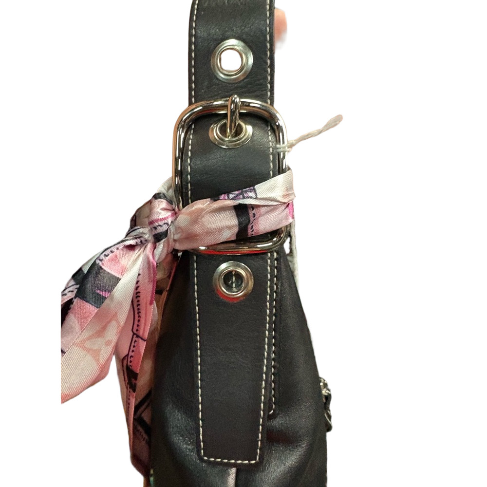 COACH Legacy Soho Vintage Slim Shoulder Duffle Hobo Convertible Leather Bag - Picture 14 of 15